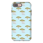 Elephant and Trees Pattern  iPhone Case (Blue)