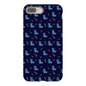 Simple Dog and Bone Pattern I Phone Case (Dark Blue)