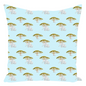 Elephants and Trees PatternThrow Pillow (blue)