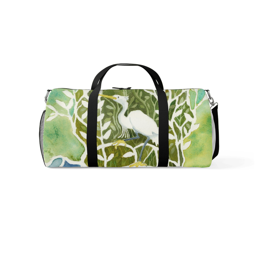 Snowy Egret Mangrove Duffle Bag