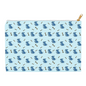 Simple Dog and Bone Pattern Accessory Pouch (Blue)