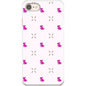 Simple Dog and Bone Pattern I Phone Case (Pink)