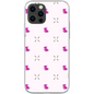 Simple Dog and Bone Pattern I Phone Case (Pink)