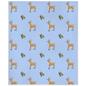 Deer and Trees  Pattern Minky Blanket (Blue)