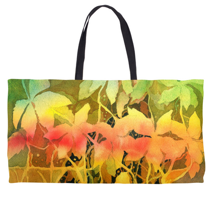 Snowy Egret and Gecko Weekender Tote