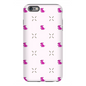 Simple Dog and Bone Pattern I Phone Case (Pink)