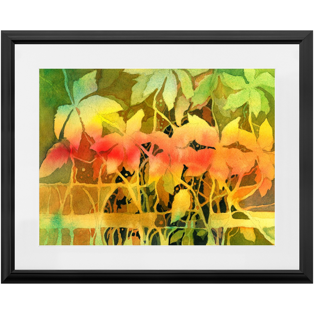 Autumn Woodvine Framed Print