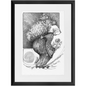 The Flower Lady with Basket Framed Print