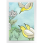 Yarrow and Yellow Birds Framed Print