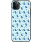 Simple Dog and Bone Pattern I Phone Case (Blue)