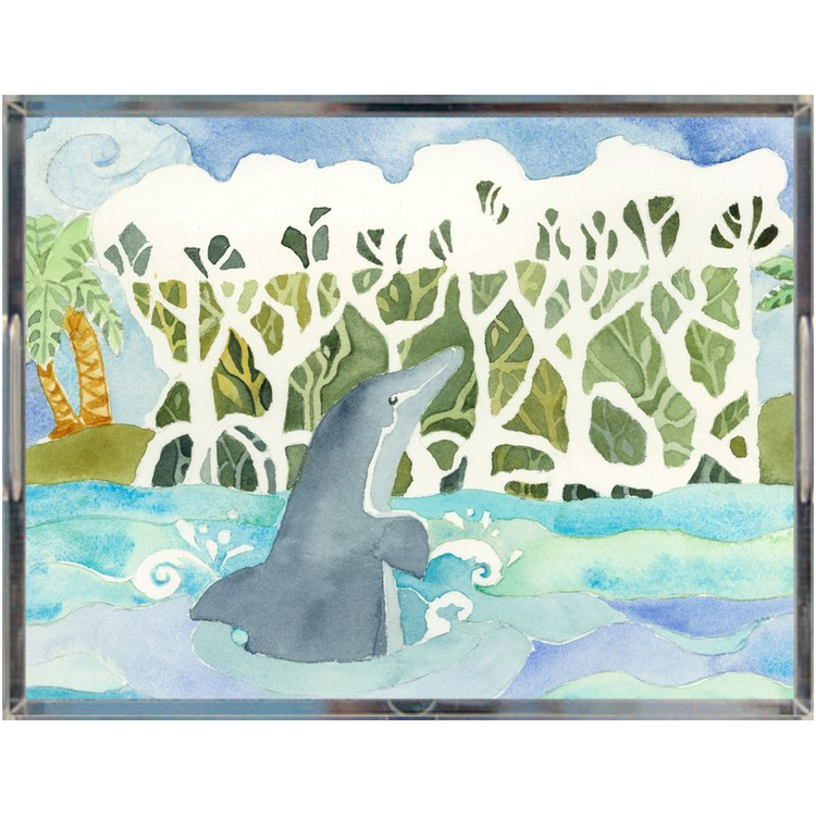 Dolphin Island Acrylic Tray