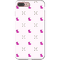 Simple Dog and Bone Pattern I Phone Case (Pink)