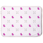 Simple Dog and Bone Baby Sherpa Blanket (Pink)