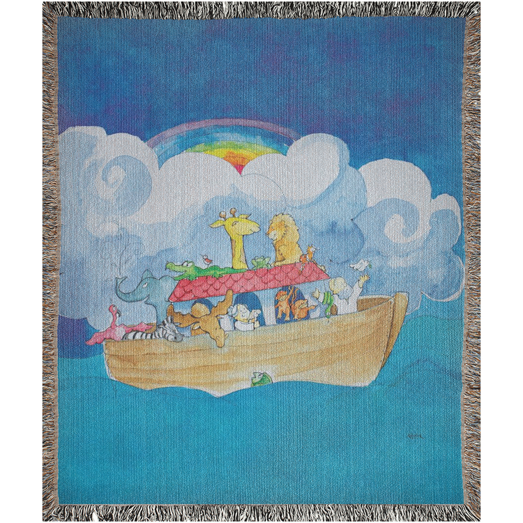 Noah's Ark Woven Blanket