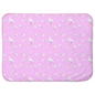 Snowy Egret Pattern Baby Sherpa Blanket (Pink)