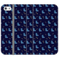 Simple Dog and Bone Pattern I Phone Case (Dark Blue)