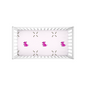 Simple Dog and Bone Pattern Crib Sheet (Pink)