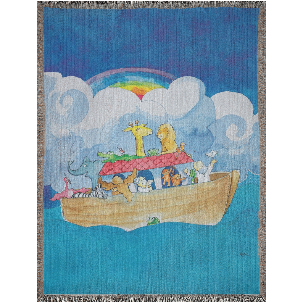 Noah's Ark Woven Blanket