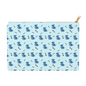 Simple Dog and Bone Pattern Accessory Pouch (Blue)