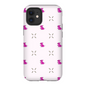 Simple Dog and Bone Pattern I Phone Case (Pink)