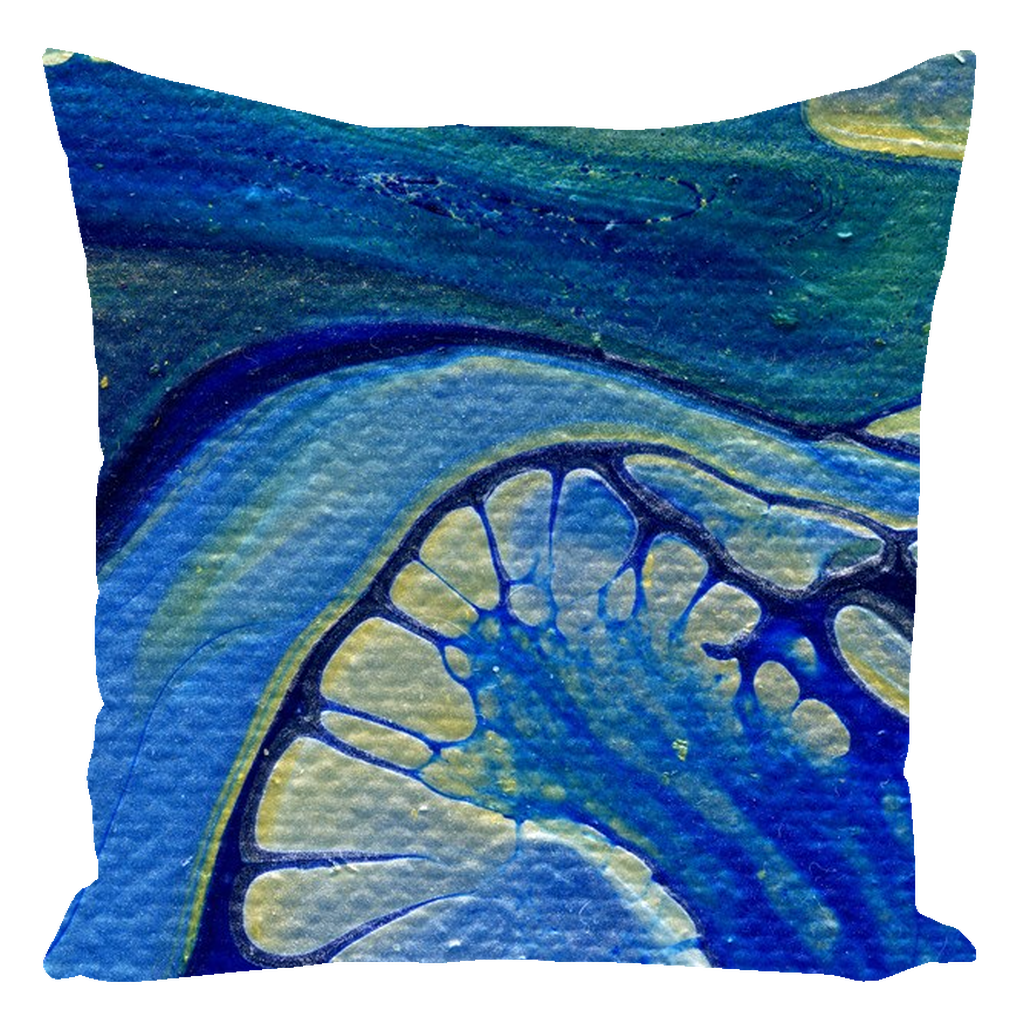 Ice Flow Throw Pillow