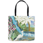 Snowy Egret Waterfall Tote Bag