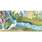 Snowy Egret Waterfall Desk Mat