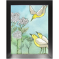 Yarrow and Yellow Birds Framed Print