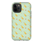 Playful Puppy  Pattern  iPhone Case (Green)