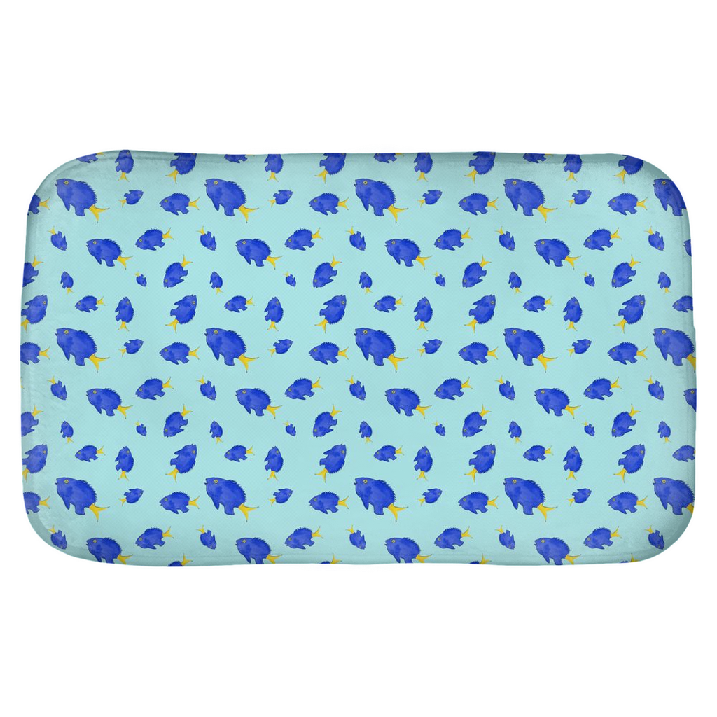 Yellowtail Fish Bath Mat