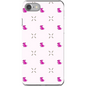 Simple Dog and Bone Pattern I Phone Case (Pink)