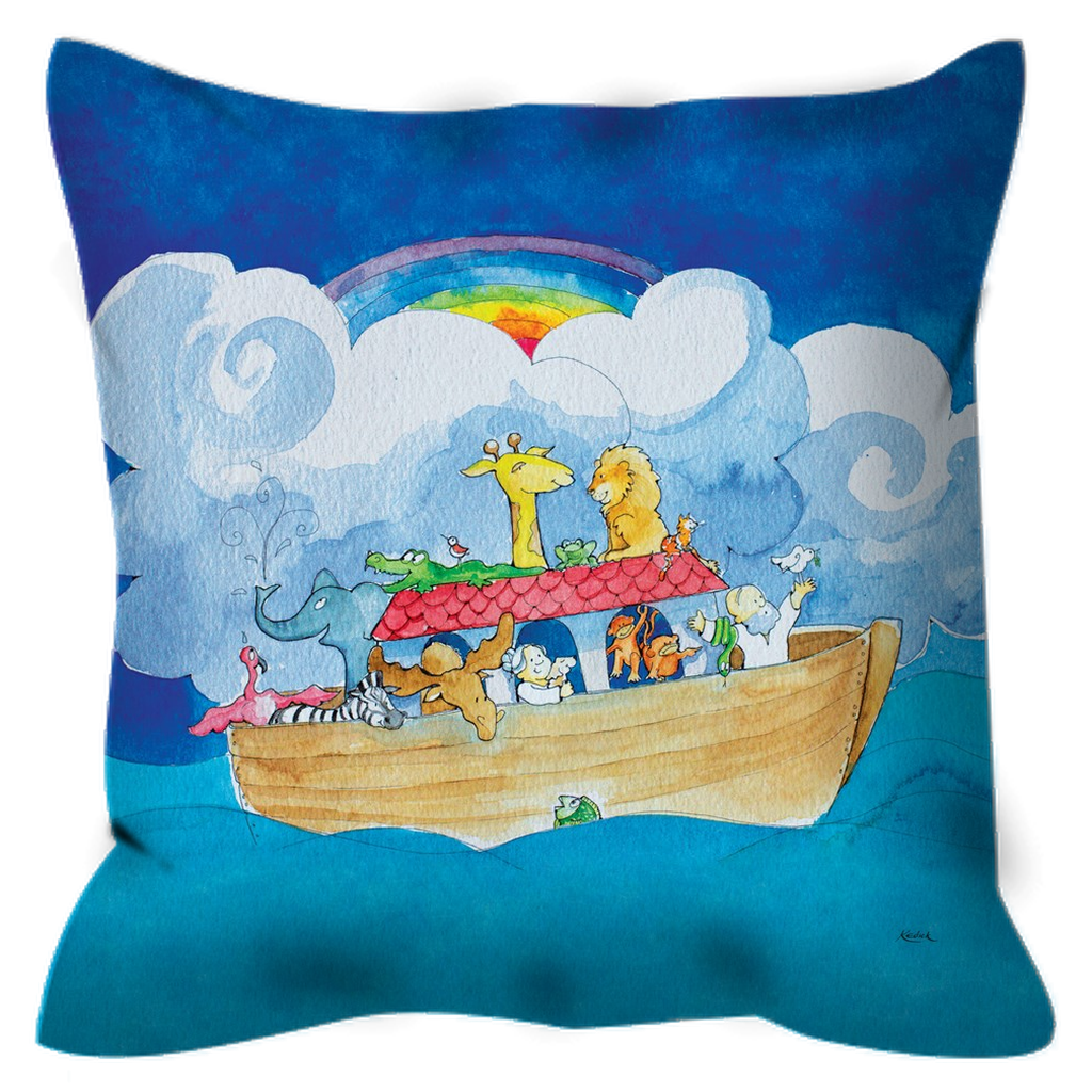 Noah's Ark Outdoor Pillow