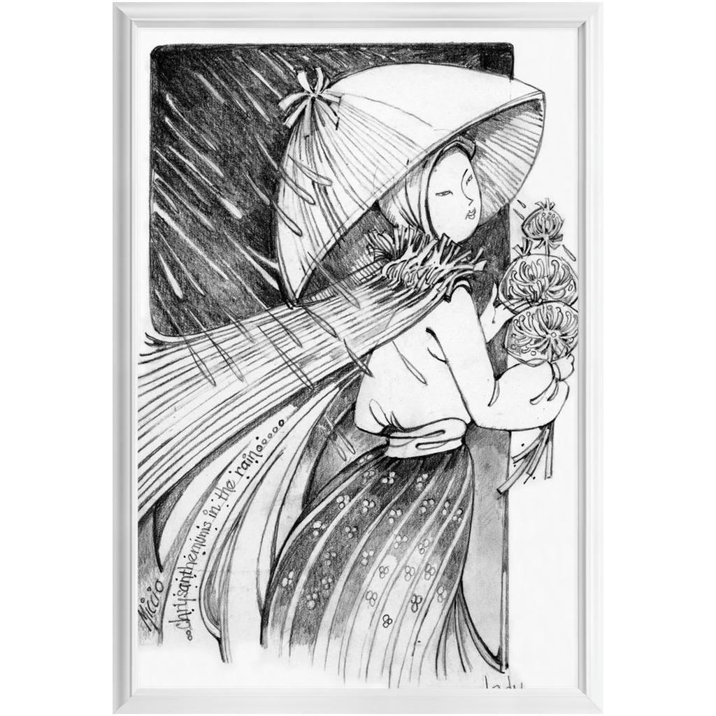 The Flower Lady Framed Print