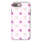 Simple Dog and Bone Pattern I Phone Case (Pink)