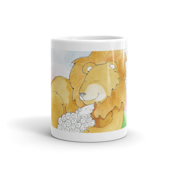 Lion and Lamb Together Mug