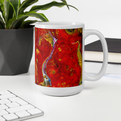 Lava Flow Abstract Mug