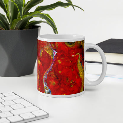 Lava Flow Abstract Mug