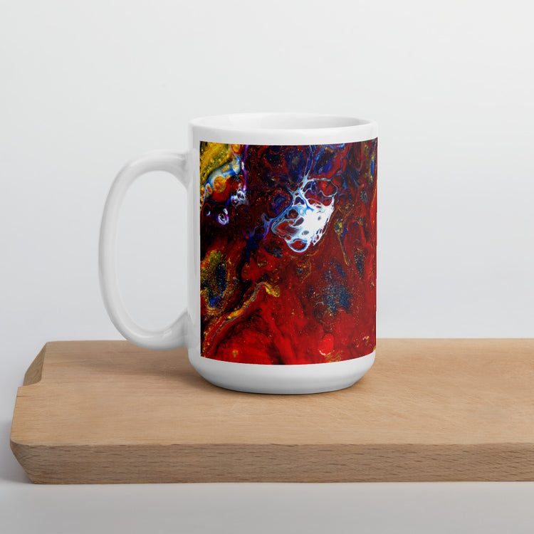 Lava Flow Abstract Mug