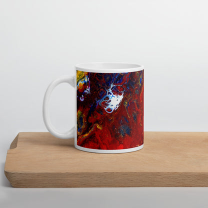 Lava Flow Abstract Mug