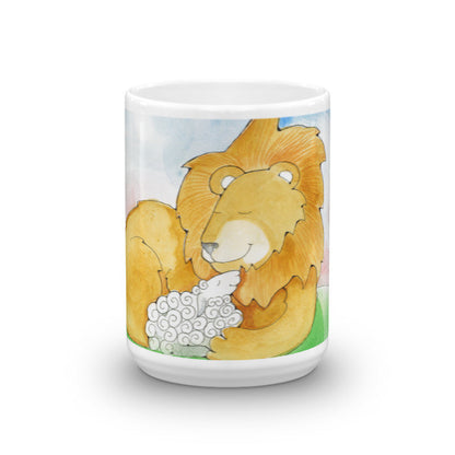 Lion and Lamb Together Mug