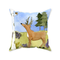 Antlers, Aspen, Ants, Alpine Asters Throw Pillow