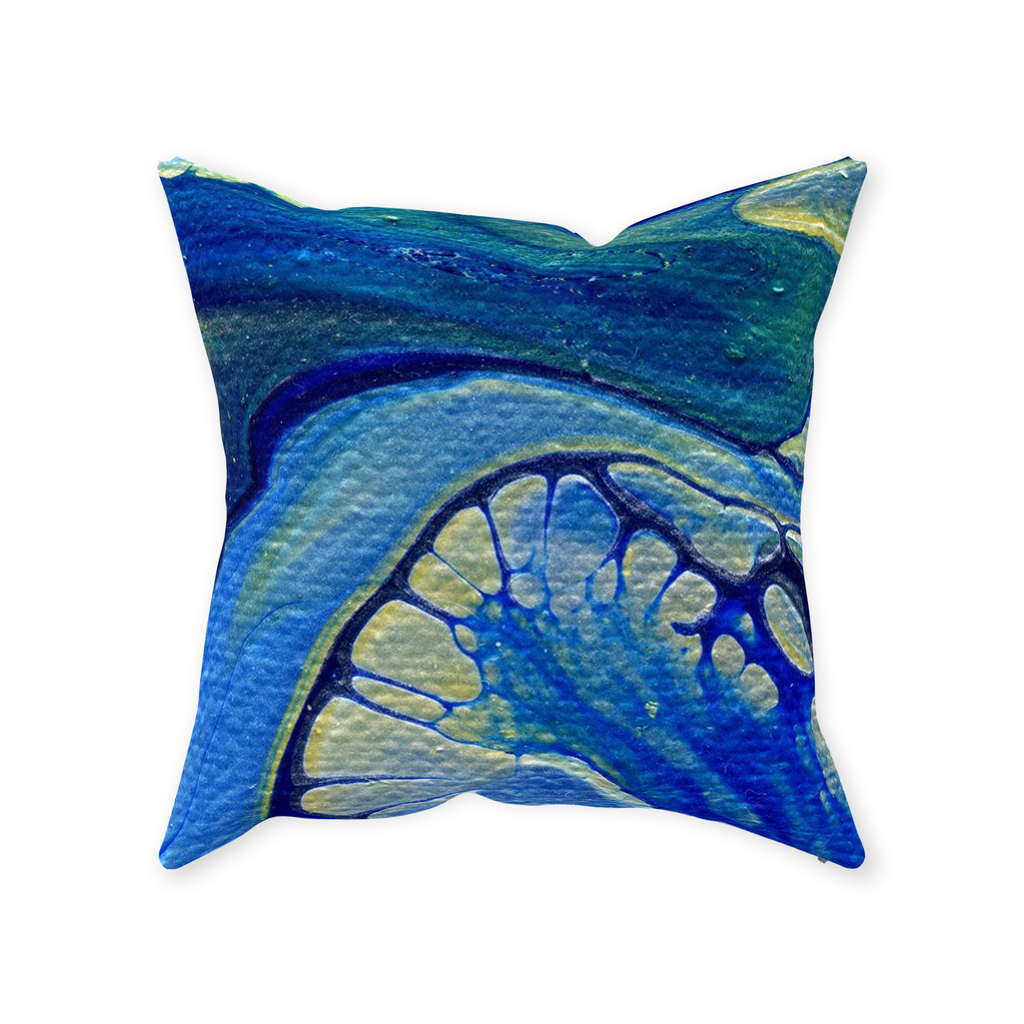 Ice Flow Throw Pillow