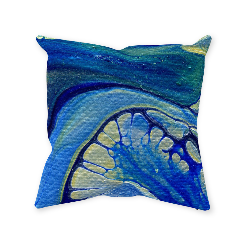 Ice Flow Throw Pillow