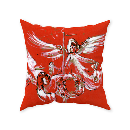 Christmas Angels Throw Pillow