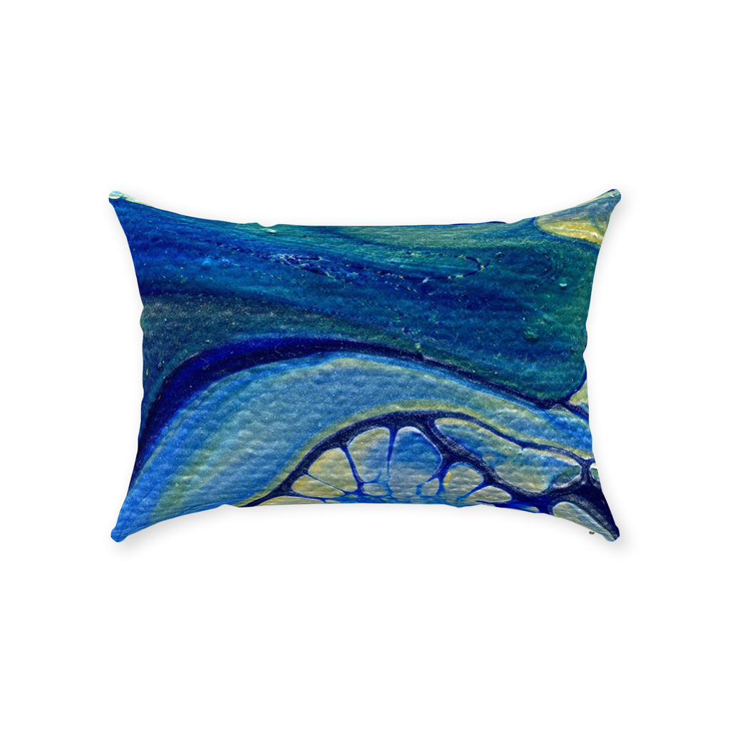 Ice Flow Throw Pillow