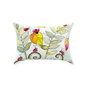 Ladybugs and Leaves letter L Throw Pillow