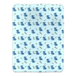 Simple Dog and Bone Pattern Sherpa Blanket ( Blue)