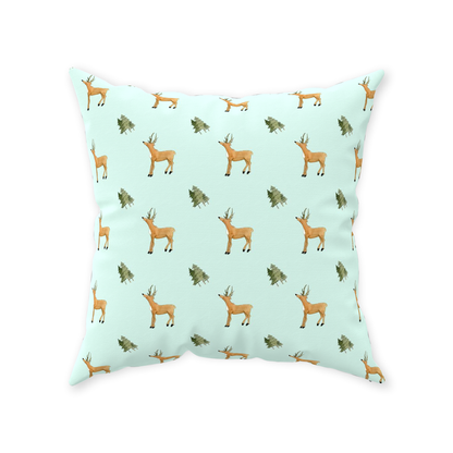 Deer and Trees (light Green)