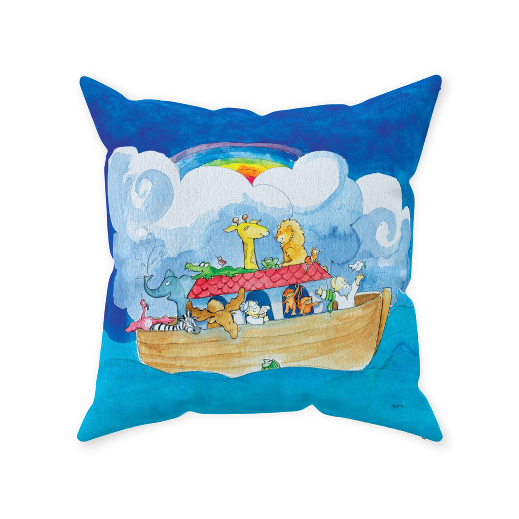 Noah's Ark Throw Pillow