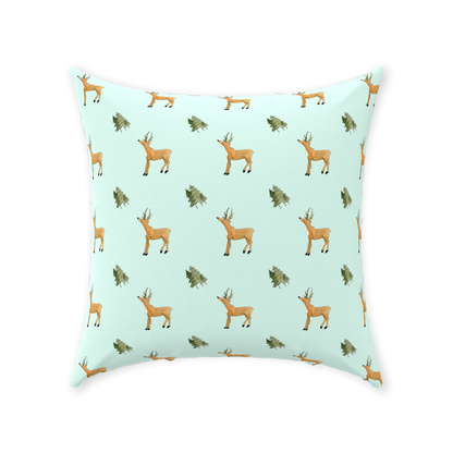 Deer and Trees (light Green)